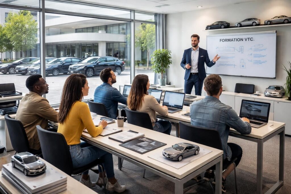 découvrez la meilleure école de formation vtc pour devenir chauffeur professionnel. programmes complets, formateurs expérimentés et certification garantie.
