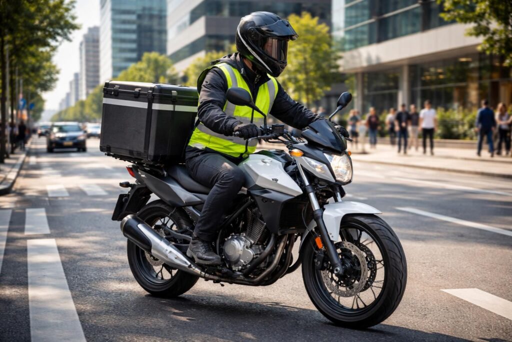 obtenez une assurance moto adaptée aux besoins des livreurs professionnels. protégez votre activité avec des garanties spécifiques et un service dédié.